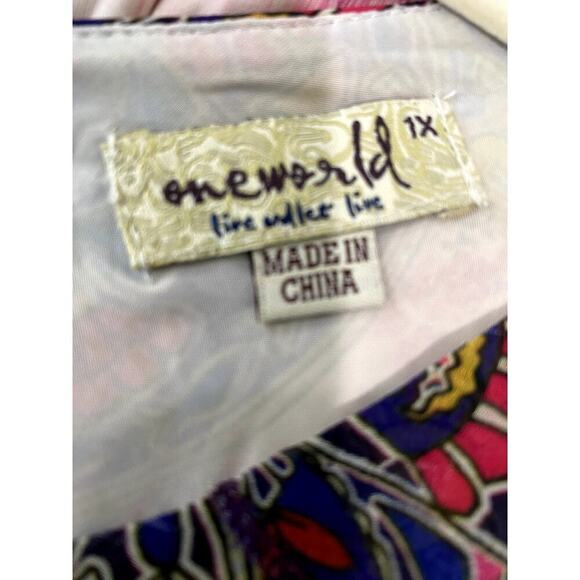 One World Bohemian Dress - Size 1X (NWT) - Picture 7 of 8